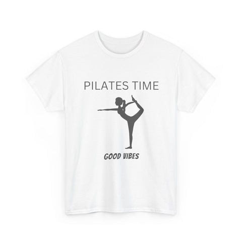 Pilates Time T-Shirt, Heavy Cotton Tee, 5 colours, USA/AUS/CAN Warehouse free local standard post.