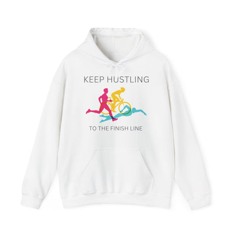 Hustling Hoodie,  Keep Hustling Heavy Blend™ Hooded Sweatshirt, Kangaroo pocket, print on both sides full colours, 7 Colours, 50% Cotton and 50% Polyester, AUS-CAN-USA Warehouses, free Post.