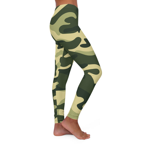 Camo Leggings Pants, Workout Spandex Leggings, Green colour, USA Warehouse, Free Postage.
