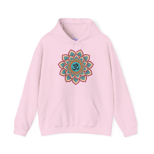 Mandala Hoodie, OM symbol Hoodie, Heavy Blend™ Hooded Sweatshirt, Kangaroo pocket, 4 colours, AU warehouse.