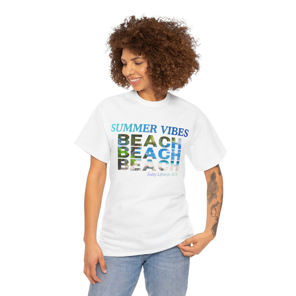 Summer Vibes T-shirt, Holidays T-shirt, Top quality cotton, 5 colours, different sizes, AU post.