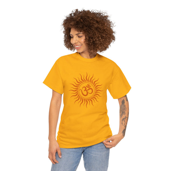 OM symbol T-shirt, Sun T-shirt Heavy Cotton Tee, 8 colours, different sizes, Top quality cotton, AU post.