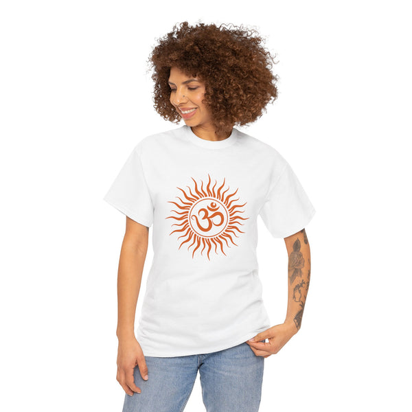 OM symbol T-shirt, Sun T-shirt Heavy Cotton Tee, 8 colours, different sizes, Top quality cotton, AU post.