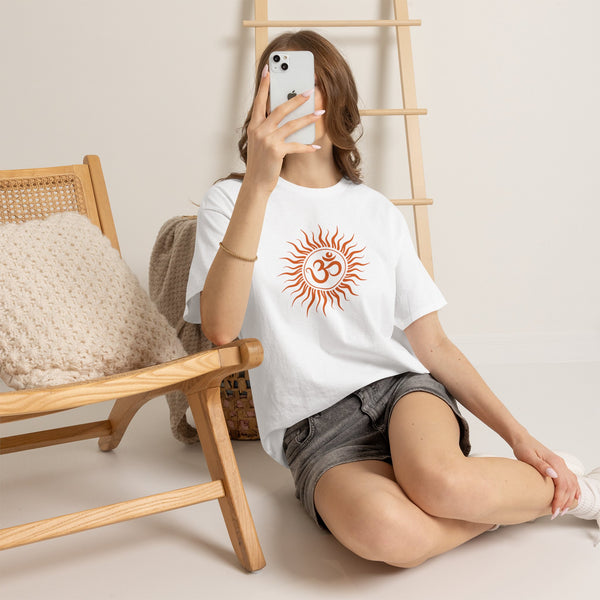 OM symbol T-shirt, Sun T-shirt Heavy Cotton Tee, 8 colours, different sizes, Top quality cotton, AU post.