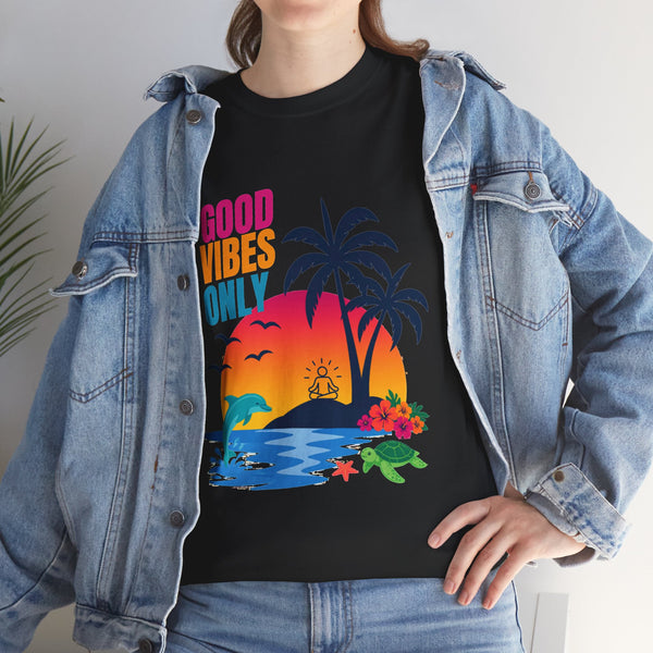 Good Vibes T-shirt, Yoga T-shirt, 100% cotton, 5 colours, different sizes, AU post.