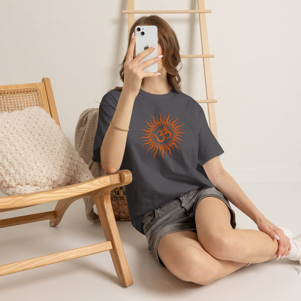 OM symbol T-shirt, Sun T-shirt Heavy Cotton Tee, 8 colours, different sizes, Top quality cotton, AU post.