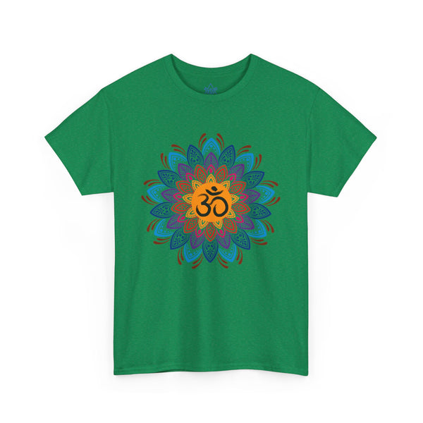 OM symbol T-shirt, Mandala T-shirt, Heavy Cotton Tee, 6 colours, Top Quality cotton, AU warehouse