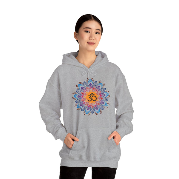OM symbol Hoodie, Mandala Hoodie, Unisex Heavy Blend™ Hooded Sweatshirt, Kangaroo pocket, Top quality, Different Colours, Different Sizes, AU warehouse.