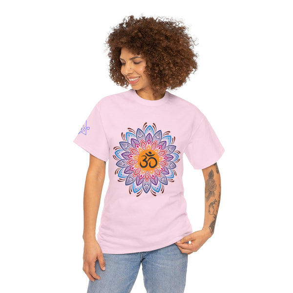 OM symbol T-shirt, Mandala T-shirt, Heavy Cotton Tee, 6 colours, 100% cotton, AU warehouse