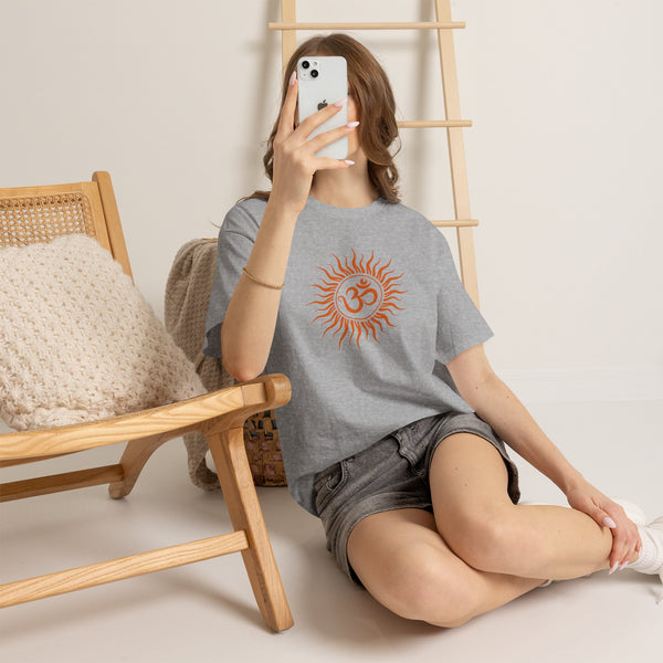 OM symbol T-shirt, Sun T-shirt Heavy Cotton Tee, 8 colours, different sizes, Top quality cotton, AU post.