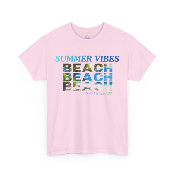 Summer Vibes T-shirt, Holidays T-shirt, Top quality cotton, 5 colours, different sizes, AU post.