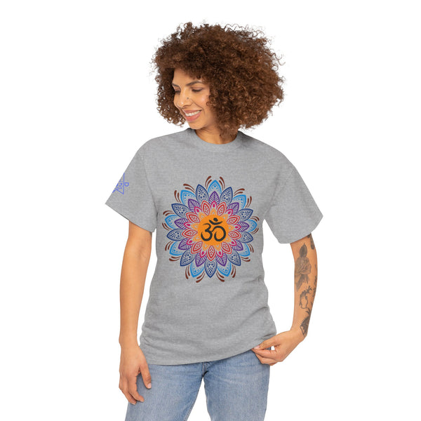 OM symbol T-shirt, Mandala T-shirt, Heavy Cotton Tee, 6 colours, 100% cotton, AU warehouse