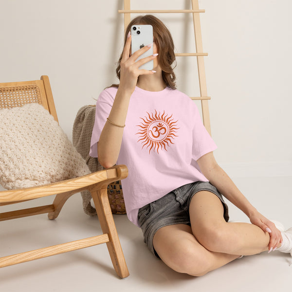 OM symbol T-shirt, Sun T-shirt Heavy Cotton Tee, 8 colours, different sizes, Top quality cotton, AU post.