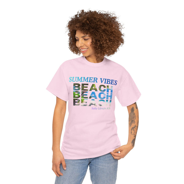Summer Vibes T-shirt, Holidays T-shirt, Top quality cotton, 5 colours, different sizes, AU post.