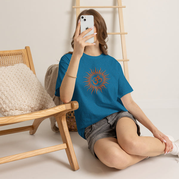OM symbol T-shirt, Sun T-shirt Heavy Cotton Tee, 8 colours, different sizes, Top quality cotton, AU post.