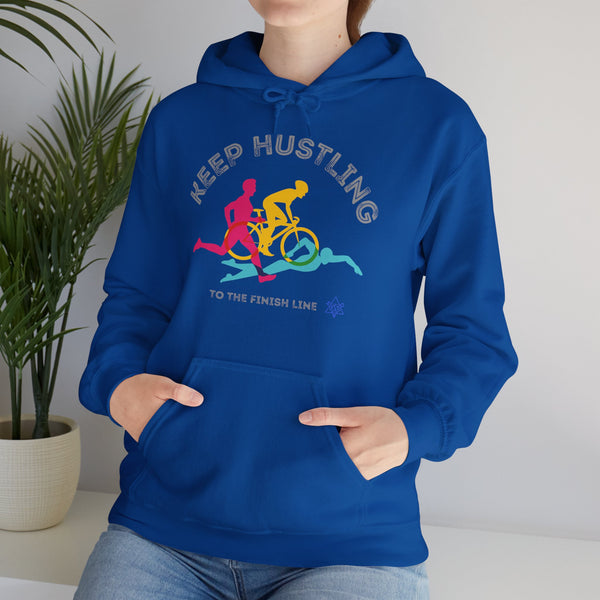 Hustling Hoodie,  Keep Hustling heavy blend hoodie with Kangaroo pocket, full colour, 6 Colours, 50% Cotton and 50% Polyester, AUS-CAN-USA warehouse, local post.