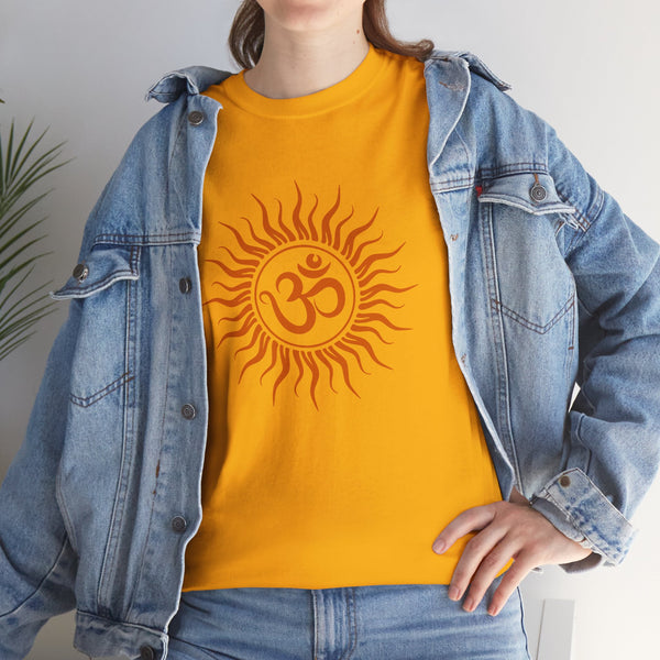 OM symbol T-shirt, Sun T-shirt Heavy Cotton Tee, 8 colours, different sizes, Top quality cotton, AU post.