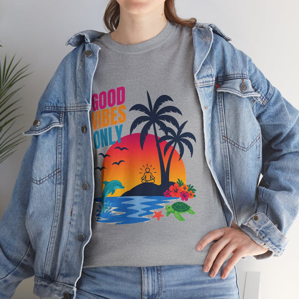 Good Vibes T-shirt, Yoga T-shirt, 100% cotton, 5 colours, different sizes, AU post.