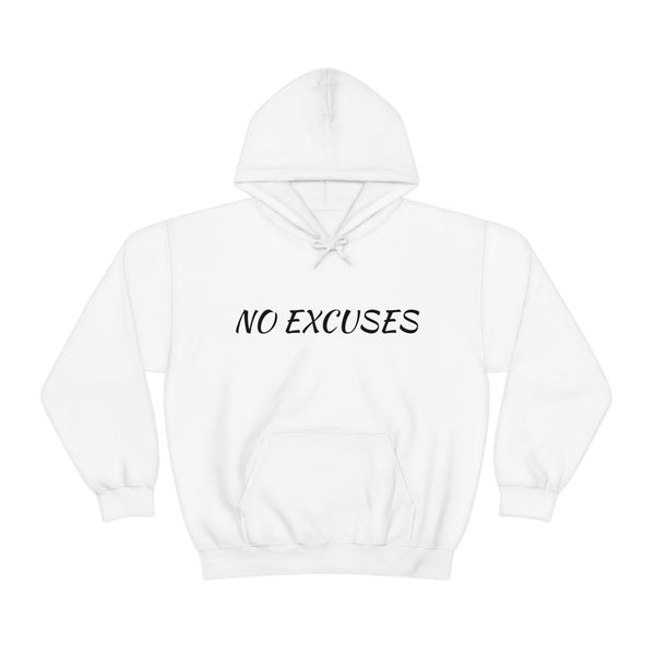 No Excuses Hoodie Sweatshirt with Spacious Kangaroo Pocket, 6 Colours, USA-CAN-AUS Warehouse.