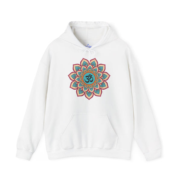 Mandala Hoodie, OM symbol Hoodie, Heavy Blend™ Hooded Sweatshirt, Kangaroo pocket, 4 colours, AU warehouse.