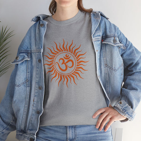 OM symbol T-shirt, Sun T-shirt Heavy Cotton Tee, 8 colours, different sizes, Top quality cotton, AU post.