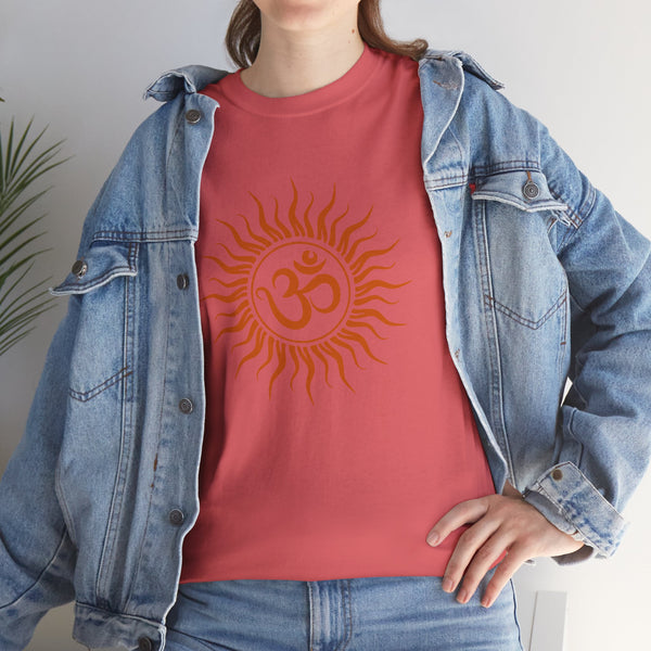 OM symbol T-shirt, Sun T-shirt Heavy Cotton Tee, 8 colours, different sizes, Top quality cotton, AU post.