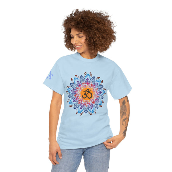 OM symbol T-shirt, Mandala T-shirt, Heavy Cotton Tee, 6 colours, 100% cotton, AU warehouse