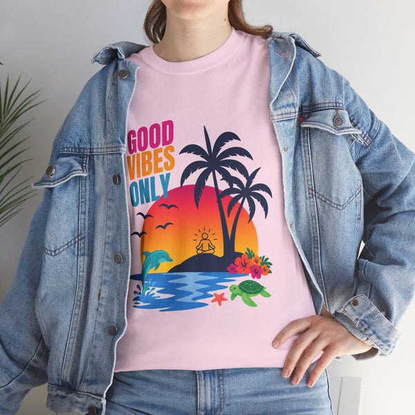 Good Vibes T-shirt, Yoga T-shirt, 100% cotton, 5 colours, different sizes, AU post.