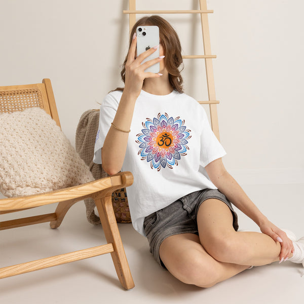 OM symbol T-shirt, Mandala T-shirt, Heavy Cotton Tee, 6 colours, 100% cotton, AU warehouse