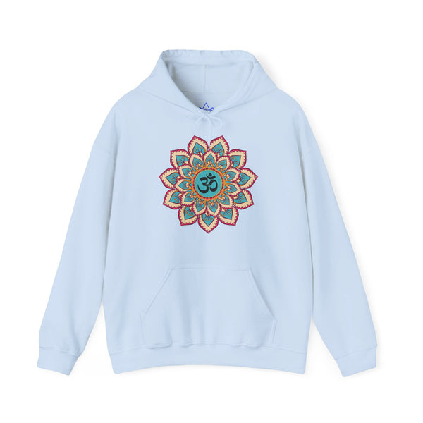 Mandala Hoodie, OM symbol Hoodie, Heavy Blend™ Hooded Sweatshirt, Kangaroo pocket, 4 colours, AU warehouse.