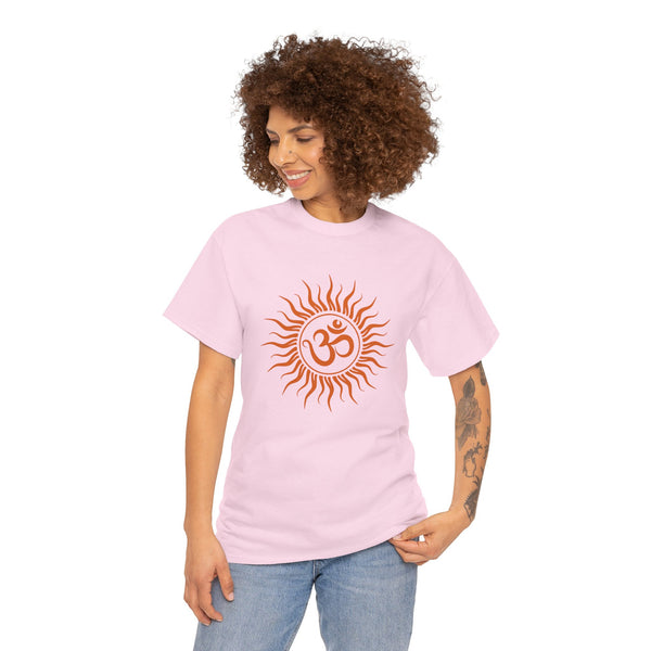 OM symbol T-shirt, Sun T-shirt Heavy Cotton Tee, 8 colours, different sizes, Top quality cotton, AU post.