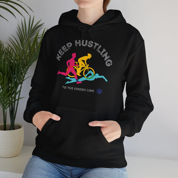 Hustling Hoodie,  Keep Hustling heavy blend hoodie with Kangaroo pocket, full colour, 6 Colours, 50% Cotton and 50% Polyester, AUS-CAN-USA warehouse, local post.