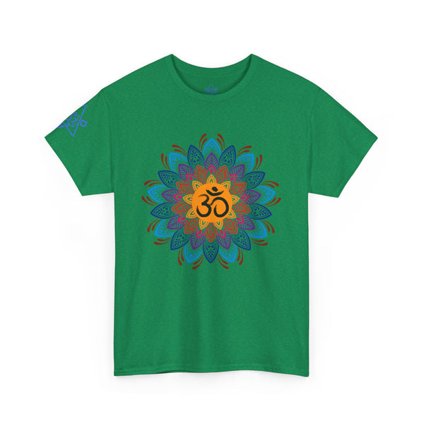 OM symbol T-shirt, Mandala T-shirt, Heavy Cotton Tee, 6 colours, 100% cotton, AU warehouse