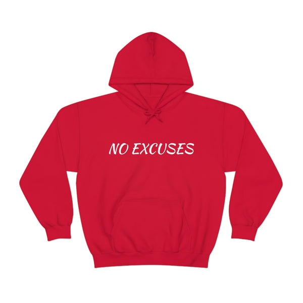 No Excuses Hoodie Sweatshirt with Spacious Kangaroo Pocket, 6 Colours, USA-CAN-AUS Warehouse.