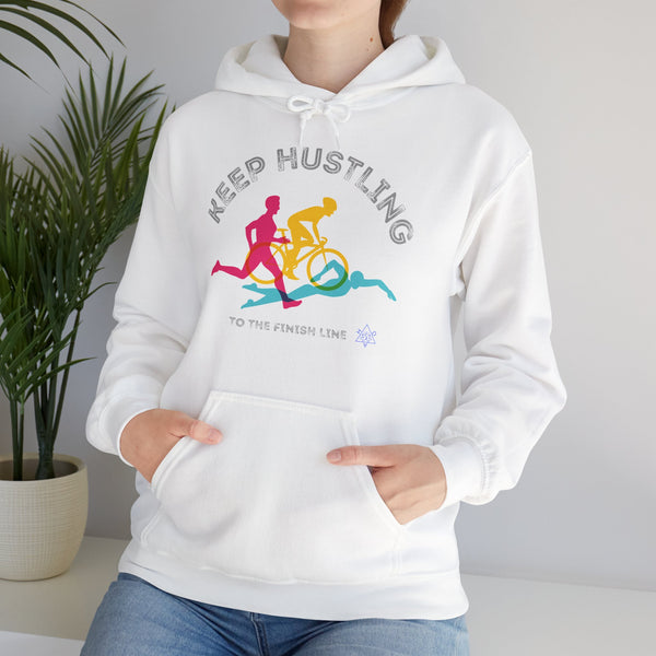 Hustling Hoodie,  Keep Hustling heavy blend hoodie with Kangaroo pocket, full colour, 6 Colours, 50% Cotton and 50% Polyester, AUS-CAN-USA warehouse, local post.