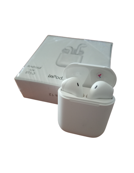 inPods 12 Matte White Wireless Earbuds, AUS Shipping.