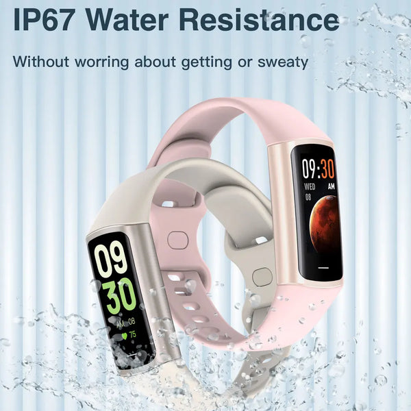 Smart Bracelet Fitness Tracker for Women or Man, Multi-Sports mode, Step Counter, Blood Oxygen, Sports mode,  USB rechargeable, Free App Easy to use.