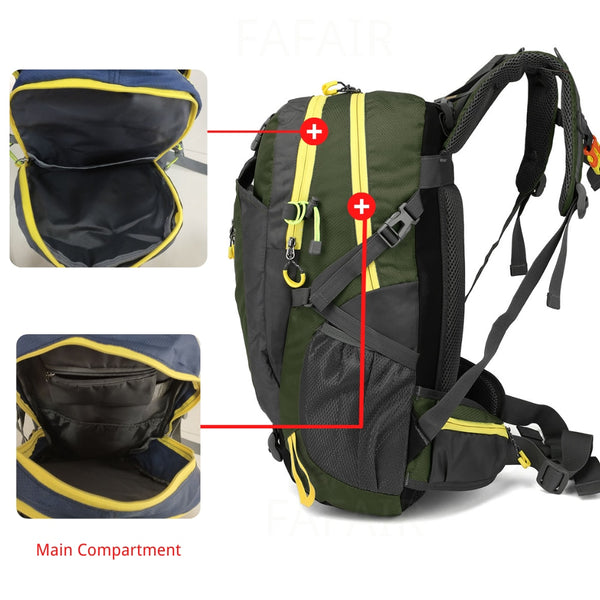 Waterproof Backpack, 20 Litres Sports Bag ideal for Gym, Hiking, Trekking, Climbing, Camping, Travel, Holidays, Outdoors.